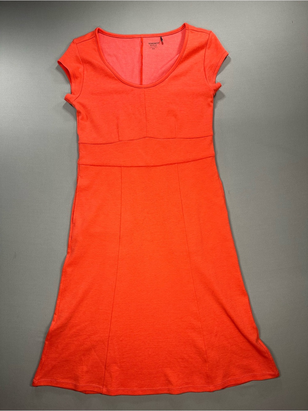 Toad&Co Flexcel Cap Sleeve Dress, Pullover Scoop Neck Dress - Womens Medium